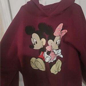 Disney Maroon Mickey Mouse Sweatshirt